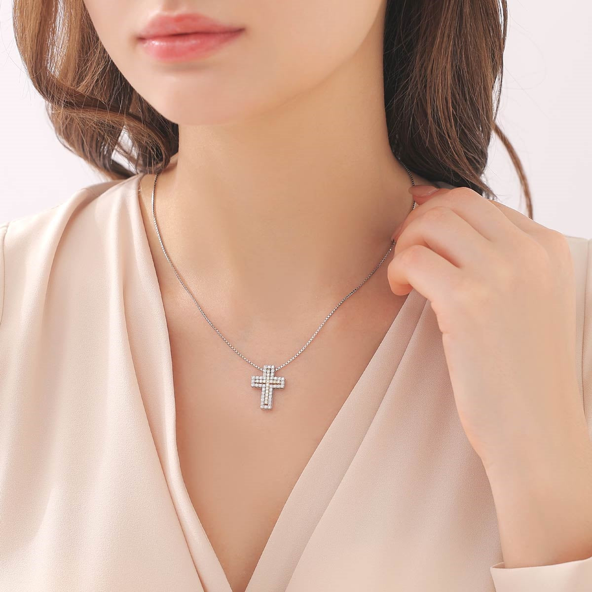 3WAY CROSS NECKLACE