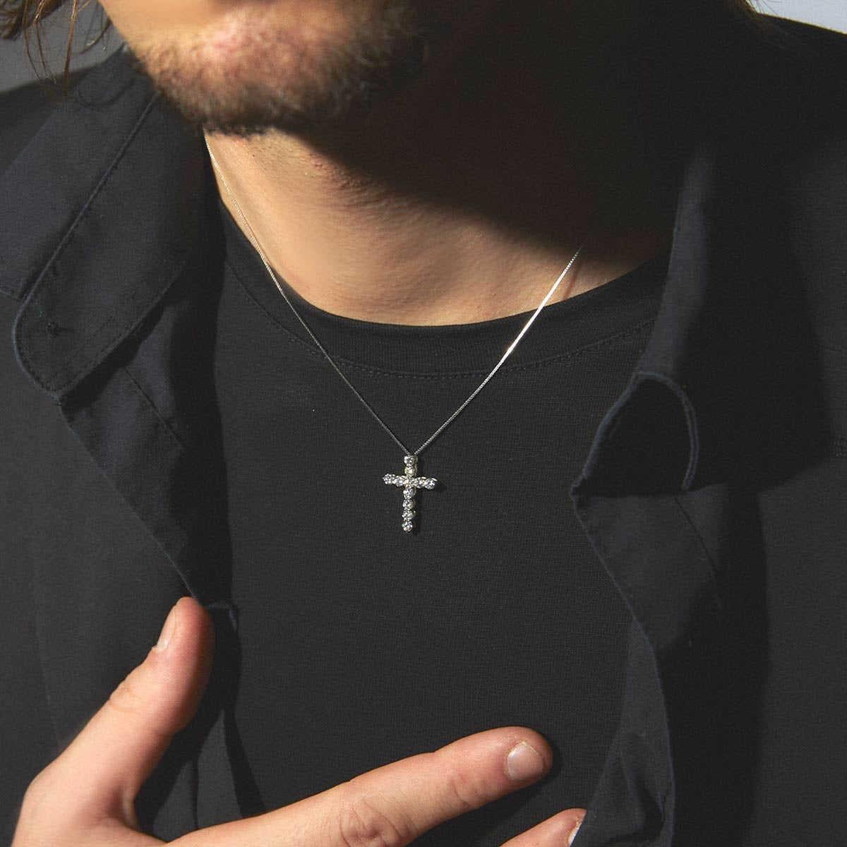 Cross Necklace 1.0 ct