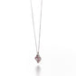 Pink Tourmaline Flower Necklace