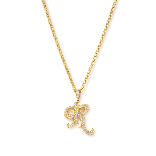 Initial Necklace / YELLOWGOLD A-Z