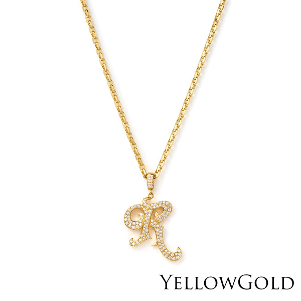 Initial Necklace / YELLOWGOLD A-Z