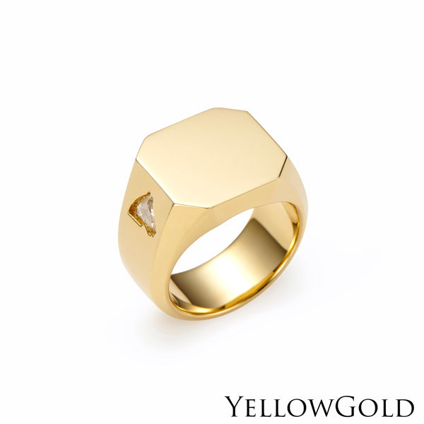 HORSE DIA SIGNET RING