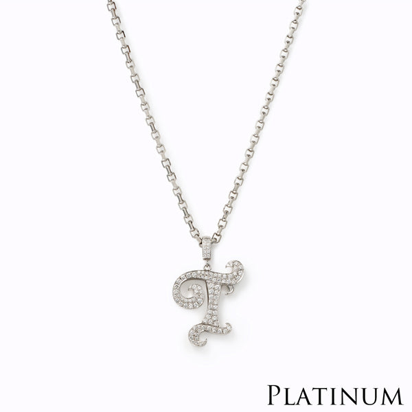 Initial Necklace / PLATINUM A-Z