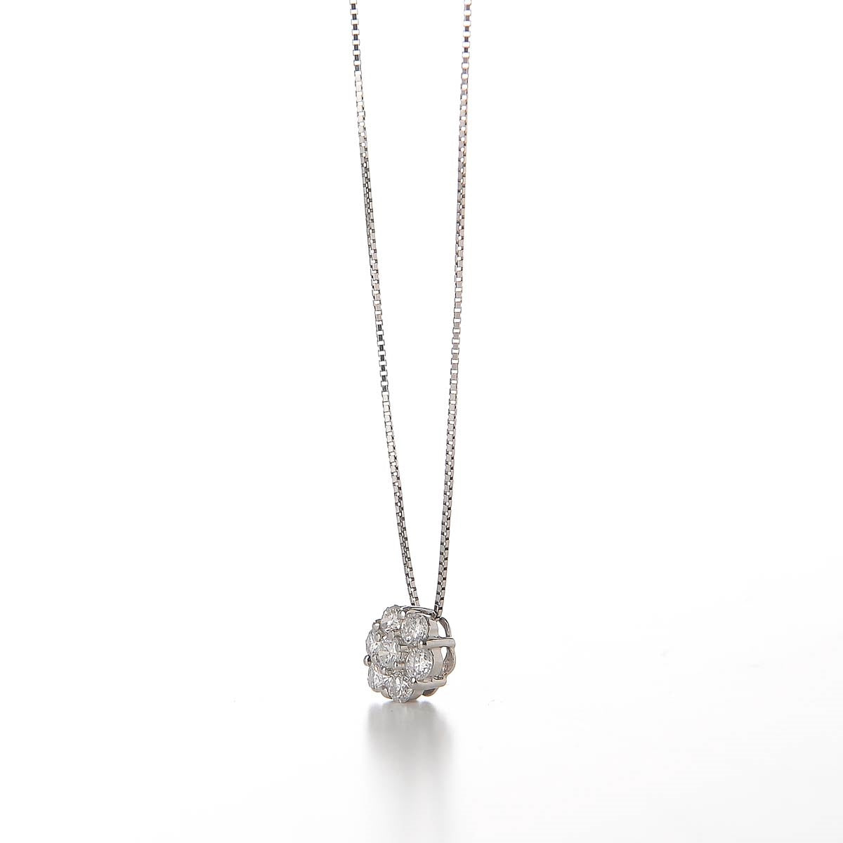 Flower DIA Necklace 0.5 ct