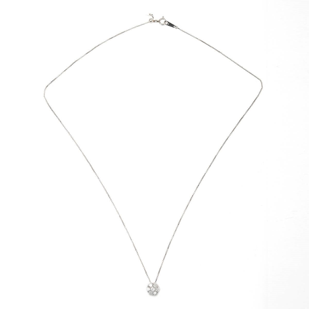 Flower DIA Necklace 0.5 ct